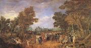 Adriaen van de Venne Allegory of the Truce of 1609 Between the Archduke of Austria (mk05) oil painting reproduction